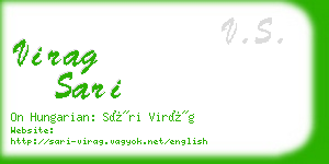 virag sari business card